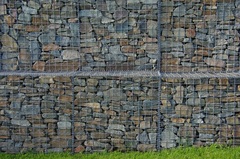 gabion corten appareillé sur place