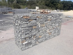 gabion pré-rempli pierre corten