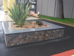 gabion banc corten