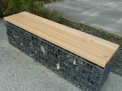 gabion noir banc