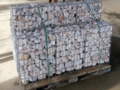 gabion galet blanc