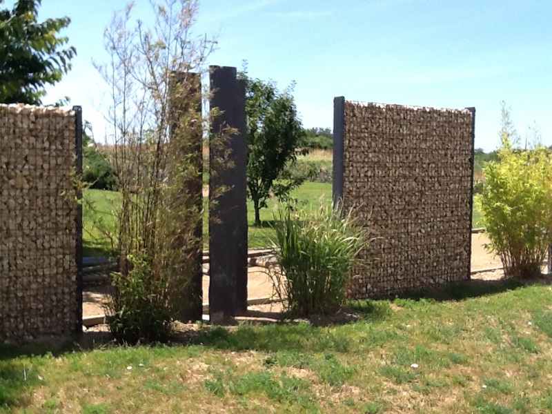 gabion cloture beige