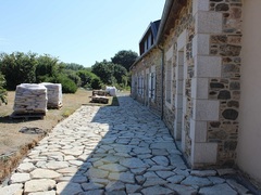 dallage granit ocre