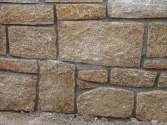 maconnerie granit ocre