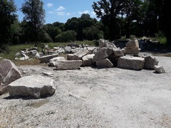 rochers granit ocre